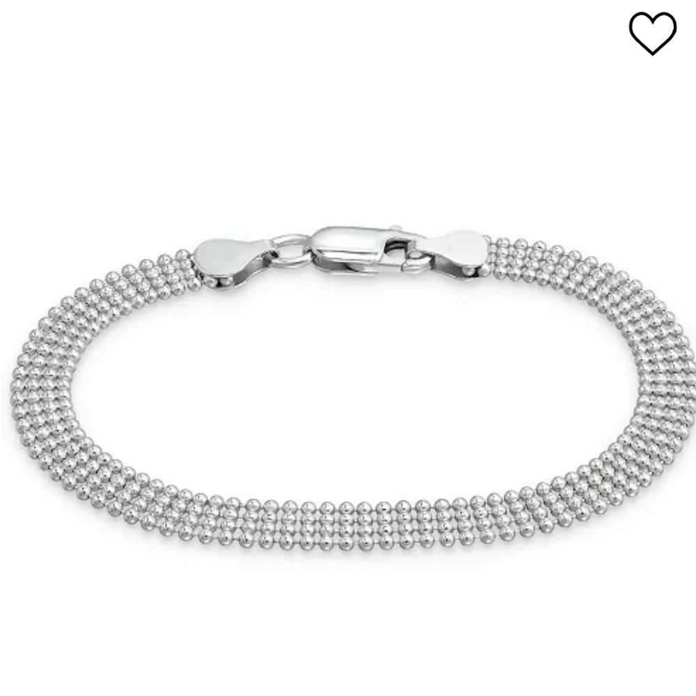 Giani Bernini Sterling Silver multi-row beaded bracelet